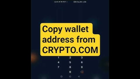 HOW TO COPY WALLET ADDRESS FROM CRYPTO.COM ( STEP-BY-STEP GUIDE)