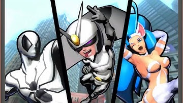 Ultimate Marvel vs Capcom 3: Viewtiful Joe, Spider-Man, and Felicia arcade playthrough