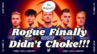 G2 Esports vs Rogue LEC 2022 Summer Split Finals *Highlights* Reaction, RGE Finally Didn't Choke!!!