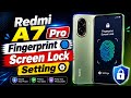 How To Redmi A7 Pro Fingerprint Screen Lock Setting || Redmi A7 Pro Finger Lock Setting || 2026
