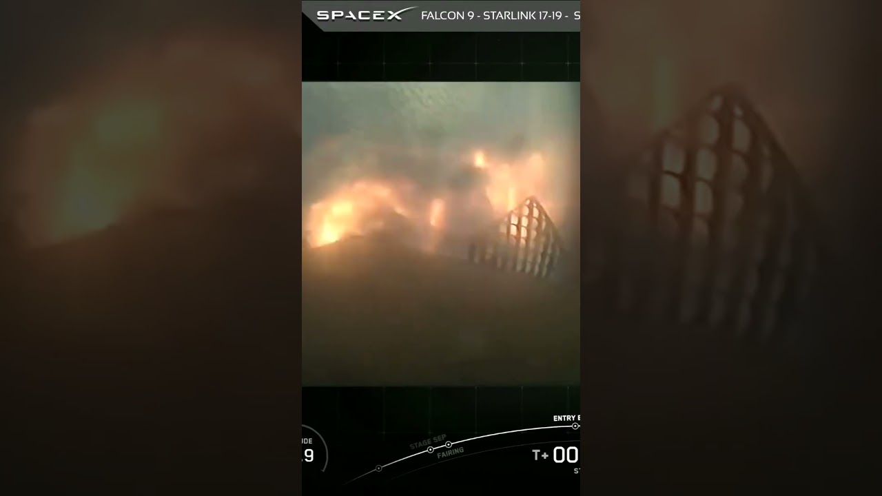 Falcon 9 Entry Burn - Starlink 17-19 - January 29, 2026