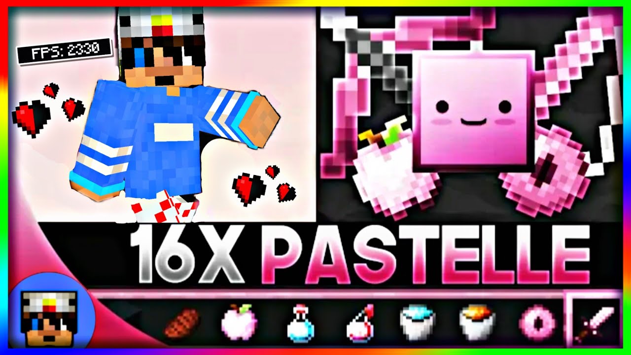Pastelle [16x] MCPE PvP Texture Pack | FPS FRIENDLY | by  Looshy.