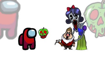 Mini Crewmate Kills Snow White Analog Horror Characters | Among Us