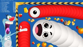Worms zone.io - Slither snake Saamp Wala game Big Worm oggy jack voice Hindi screenshot 3