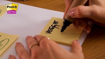 Effortless Meal Planning and Shopping with Post-it® 100% Recycled Super Sticky Notes