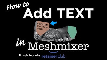 How to Add text to A Model in Meshmixer