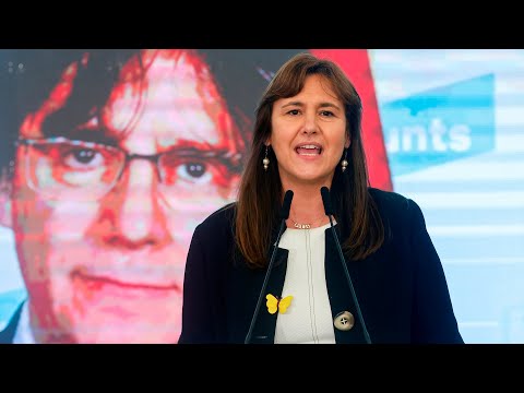 Puigdemont y Laura Borràs celebran los resultados de las elecciones catalanas