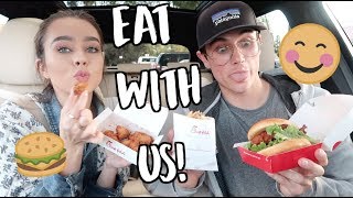 EAT WITH US! CHICK-FIL-A DRIVE THRU!