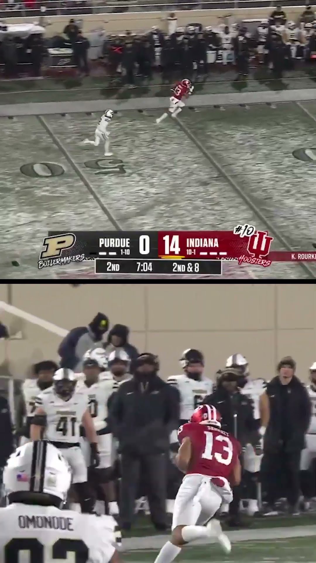 This touchdown was AMAZING ? #football #indiana #cfb #cfp