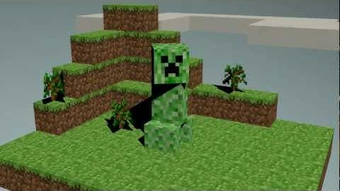 Minecraft Creeper in Blender 3D