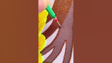 Thumbnail of Crochet wool embroidery