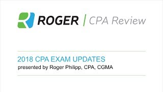 2018 CPA Exam Updates Webcast