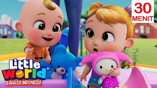 10 Bayi Main Perosotan | Little World Bahasa Indonesia | Kartun dan Lagu Anak