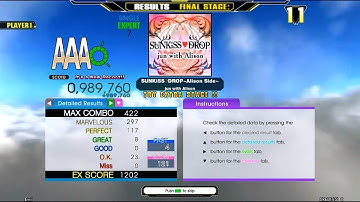 [SM5/DDR A] SUNKISS♥DROP ~Alison Side~ Expert Mode Great Full Combo AAA