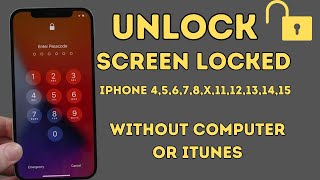 Unlocked Locked iPhone 4,5,6,7,8,X,11,12,13,14,15 Without Computer And iTunes 2024