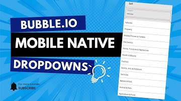 How To Create Free Dropdowns in Bubble.io Native Mobile Builder | Quick Tutorial 2025