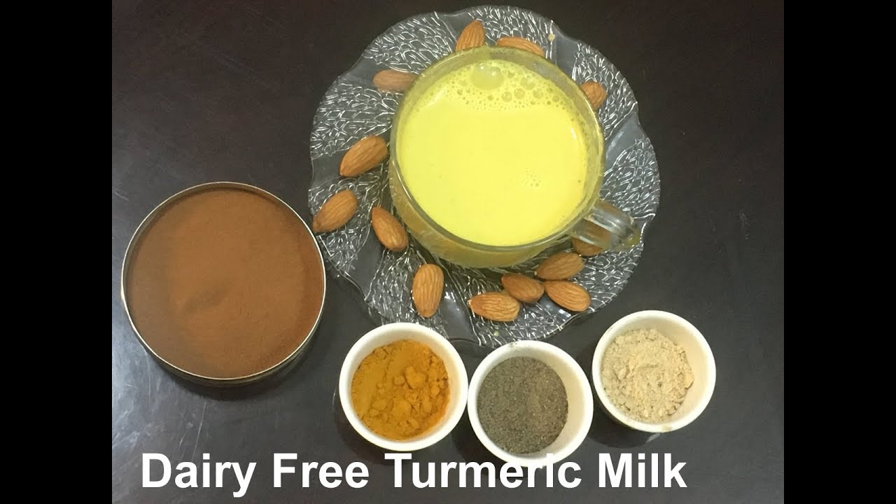 Lactose free turmeric milk| Vegan  Gold Milk|Almond turmeric Milk