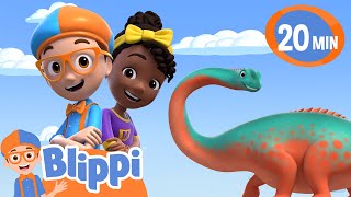 To A Dinosaur Adventure | Blippi & Meekah's Road Trip |  Kids Fun & Educational Cartoons