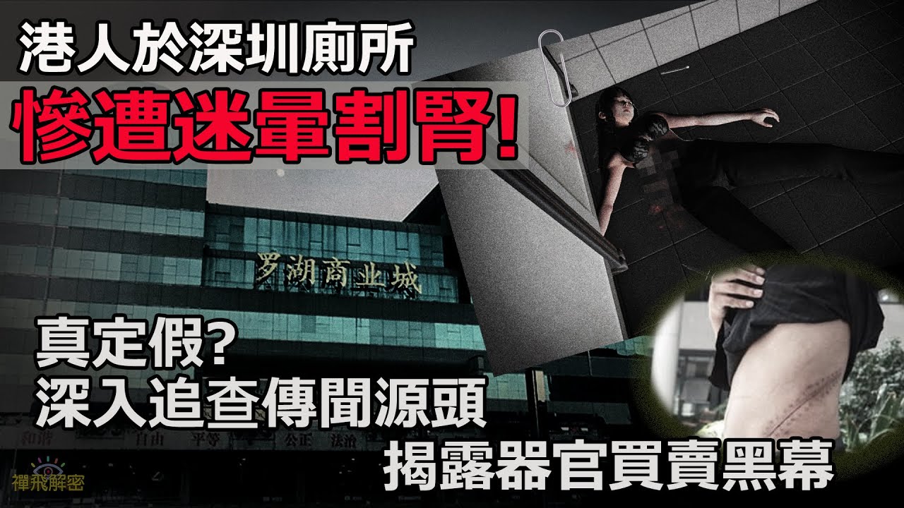 港人於深圳廁所慘遭迷暈割腎!真定假?深入追查傳聞源頭 揭露器官買賣黑幕!EP064(粵語中字)