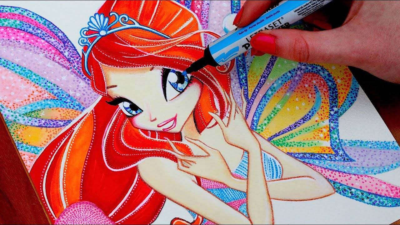 WINX CLUB Drawing BLOOM - YouTube