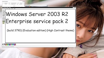 Windows Server 2003 R2 Enterpise Evaluation Edition with Service Pack 2 on Virtualbox