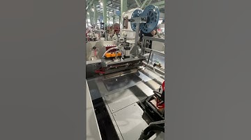 Fully automatic poly draw handle shopping bag making machine