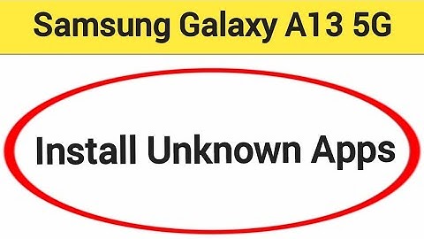 How to install unknown apps, install APK,Samsung galaxy M13 5G me third party app install kaise kare