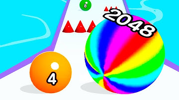 Ball Run 2048 | Game Play Trick | BOSS Level 131 to 135 NOOB PRO HACKER (iOS, Android)