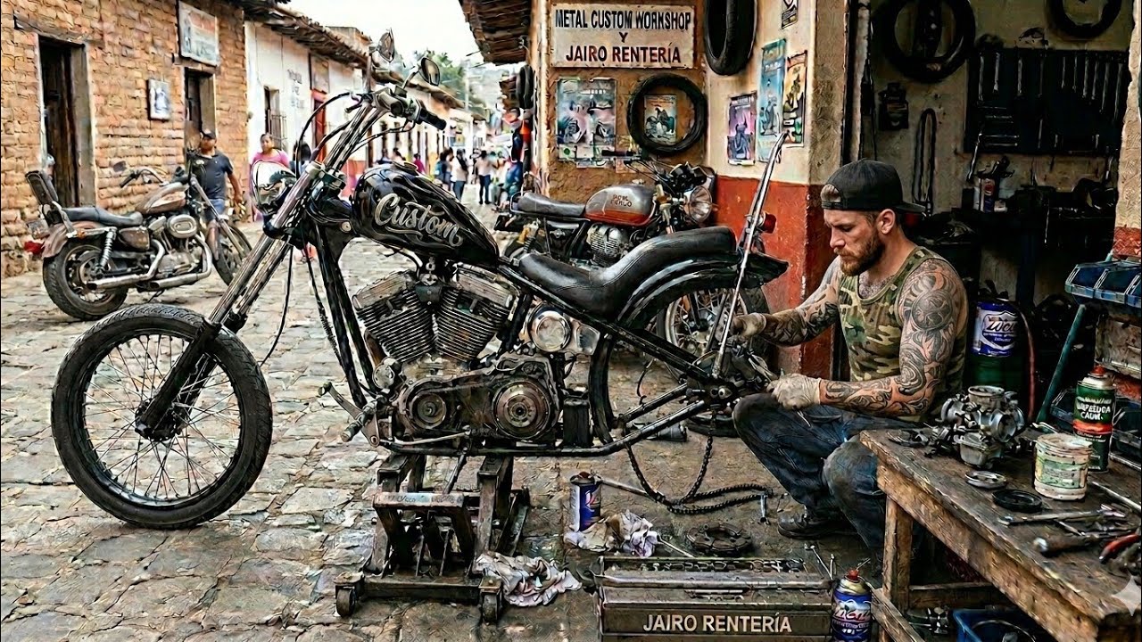 Reparaciónes Generales de Motocicleta Custom Black Parte 1