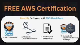 Recertify Your AWS Cloud Certification for FREE by May 31st 2024! #FreeAWSCerifiation #Certification