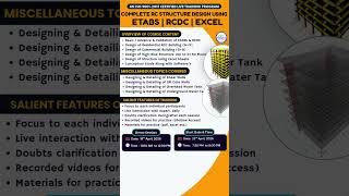 ETBAS Live Training Program B20 - P1 #etabs #etabstutorial #rccdesign #safe #structuredesign