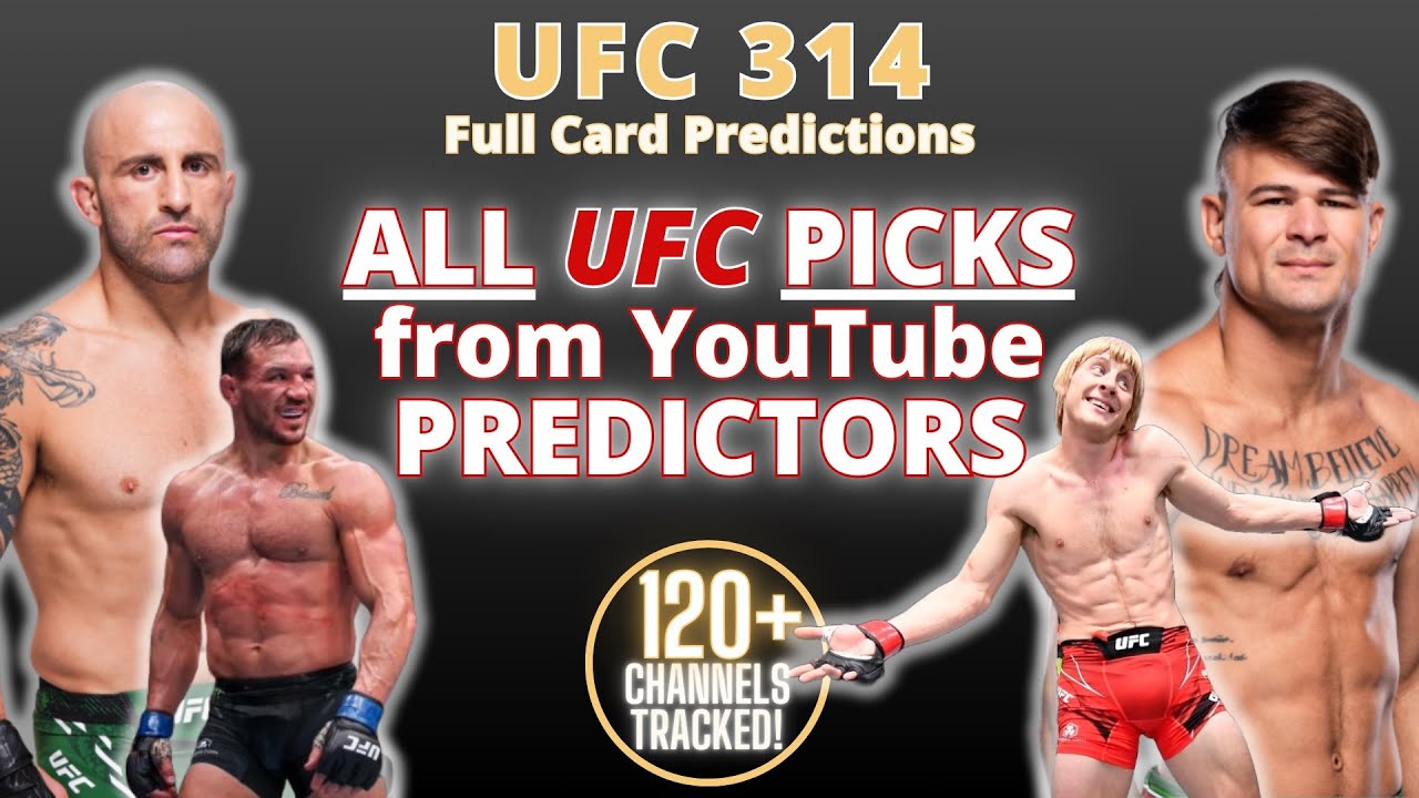 Overview of ALL PREDICTIONS for UFC 314 Volkanovski vs Lopes