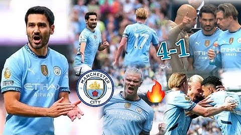 Gundogan's debut ⚽ Haaland's hattrick ✔️ Kevin de bruyne's strike makes man City 4-1 Ipswich today