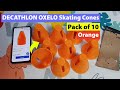 DECATHLON OXELO Skating Cones Pack of 10 Orange