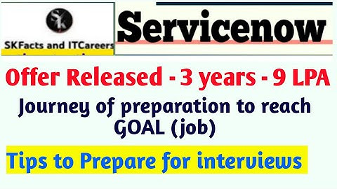 9 Lakhs Package Offered for 3 Years of experience || How prepared #servicenow #interview