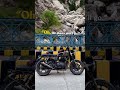 ASMR Roadside Waterfall Spiti Valley 👌🎧 #360camera #Motorcycle #CustomBike #royalenfield
