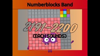Numberblocks Band 2191-2200 (Each Sounds)