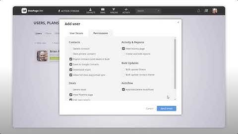 Adding a new user to your CRM account | OnePageCRM How To