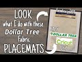 LOOK what i do with these Dollar Tree PLACEMATS | EASY Dollar Tree Cricut DIY