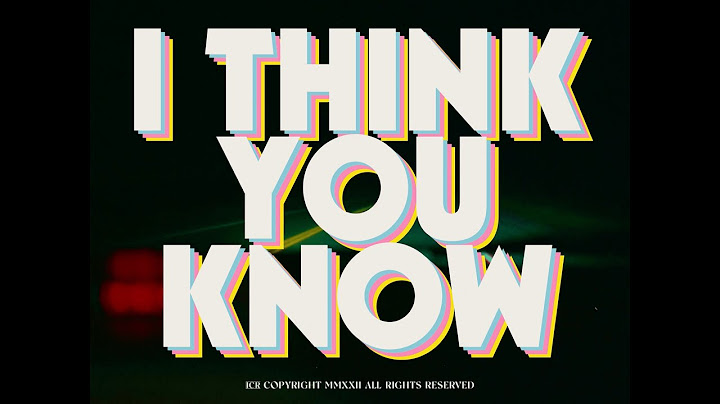 The Astros - I Think You Know (Official Video)
