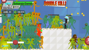 Epic Battles!! Chapter 2 Bazaar level 91-95 Stickman Zombie Shooter gameplay