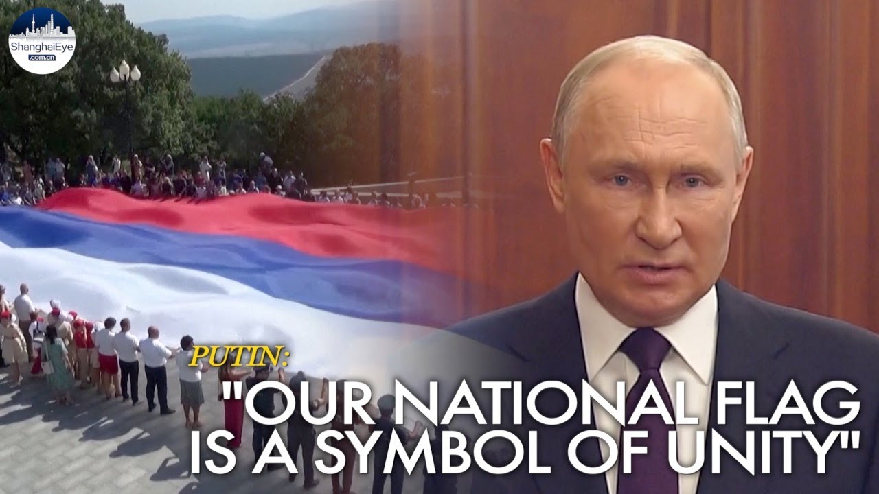 Residents celebrate Russia's Flag Day in Mariupol and Crimea