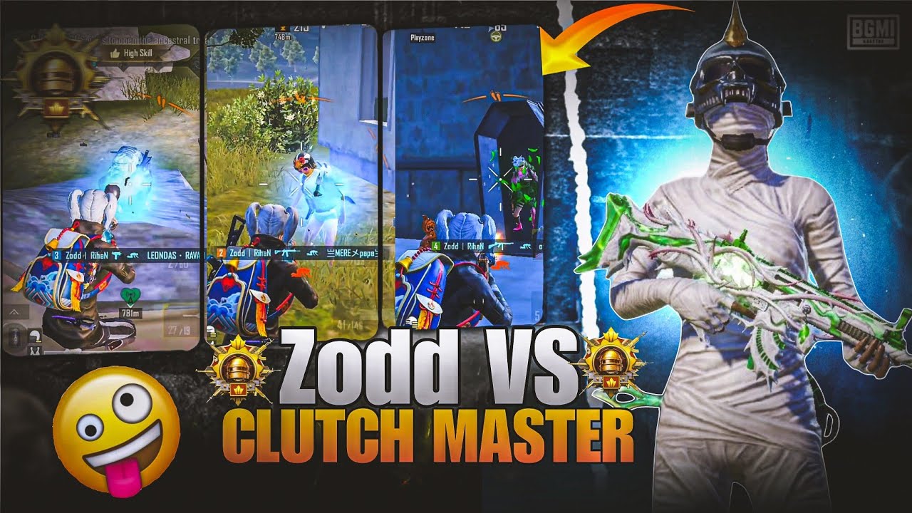 Zodd vs Clutch Master: Insane Clutch Moments in BGMI🔱 - YouTube