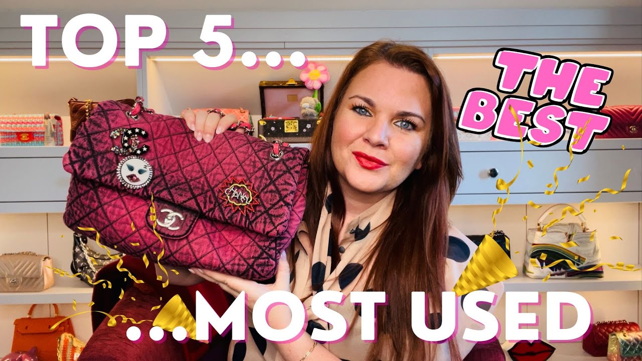 MY TOP 5 MOST USED HANDBAGS THIS YEAR! #chanel #louisvuitton