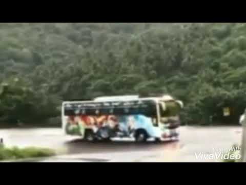 Dhoom air horn in tourist bus  Hill road