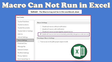How to Solve this Macro May Not be  In This Workbook