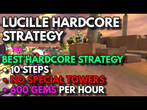 LUCILLE HARDCORE STRATEGY | ROBLOX Tower Defense Simulator