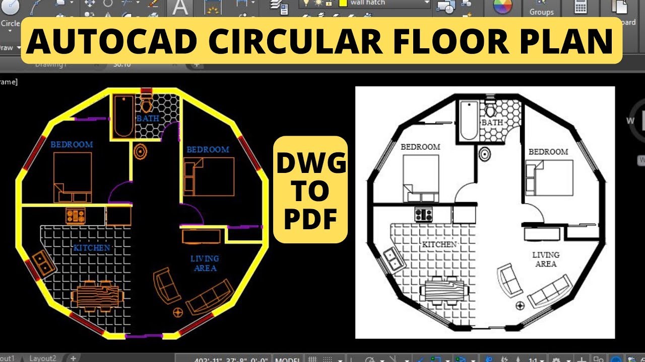 AutoCAD 2D Tutorial for Beginners AutoCAD House Design 