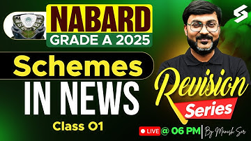 Government Schemes For NABARD Grade A 2025 | NABARD Grade A Government Schemes by Manish Sir #1