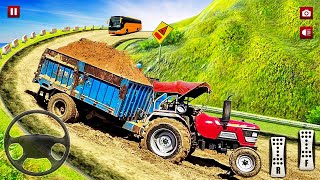 Heavy Tractor Trolley Cargo Simulator 3D - Farming Tractor Driver - Android Gameplay screenshot 3